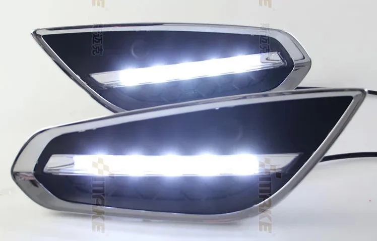 OsMrk DRL для volvo s60 V60 2009 13 светодиодные противотуманные фары светильник