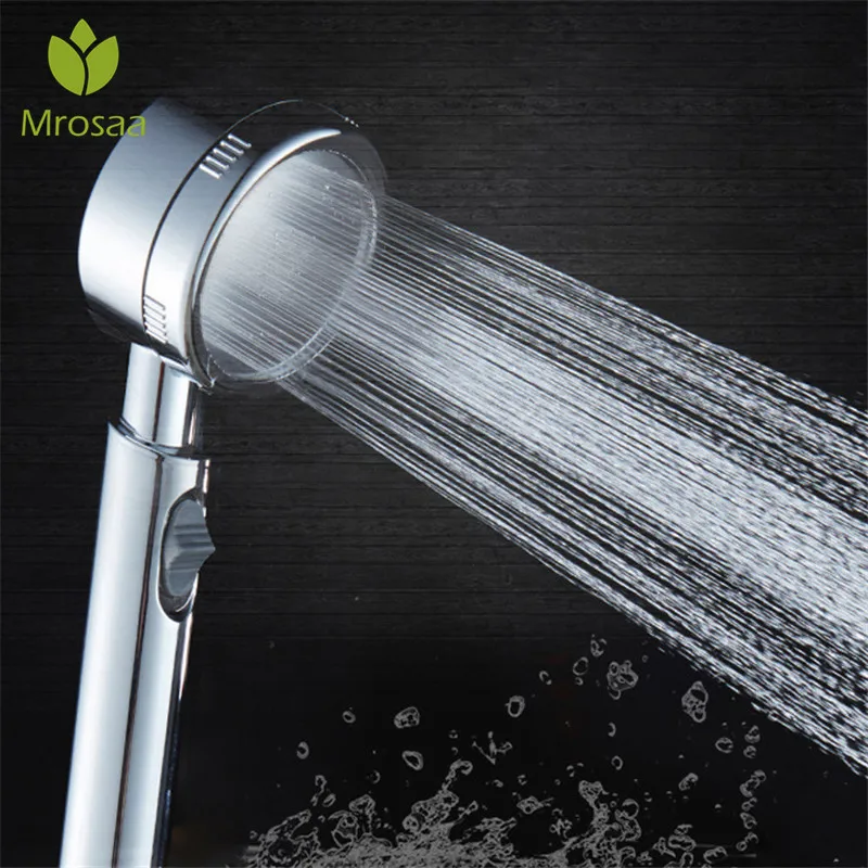 Mrosaa Handheld Shower Head Bath Sprayer ABS + Stainless Steel Switch