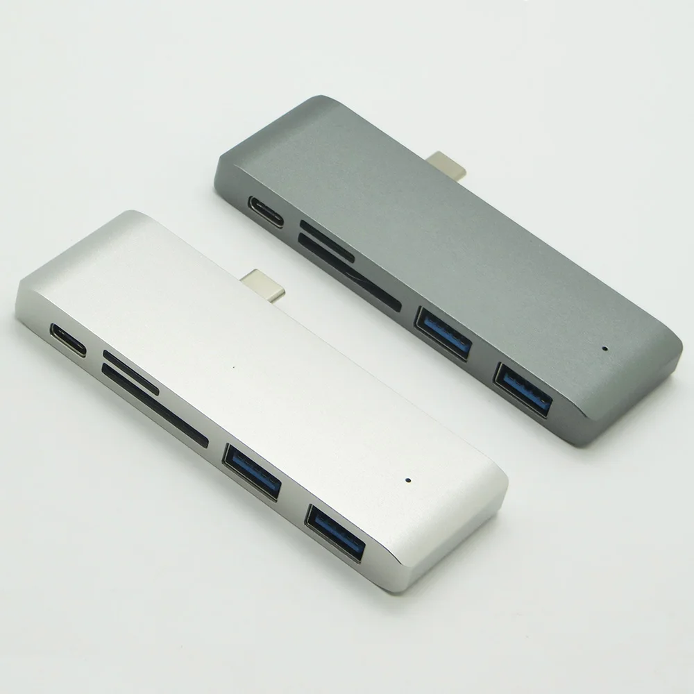 20 шт./лот 5 в 1 комбинированный концентратор type C USB 3,0 слот-концентратор Micro SD/SD концентратор-картридер с зарядным портом для Macbook - Цвет: Mix Color