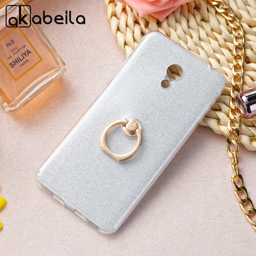 

AKABEILA Case Soft TPU For Meizu M5c Anti-knock Meilan 5C Ring Glitter Back Cover For Meizu A5