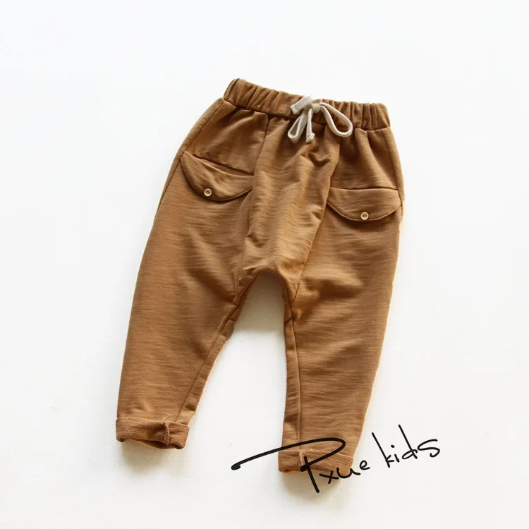 

Spring Autumn kids harem pants Girls Bobo Choses cotton 5 colors Solid color Hot Sell Boys Baby Child Long Trousers Casual Pants