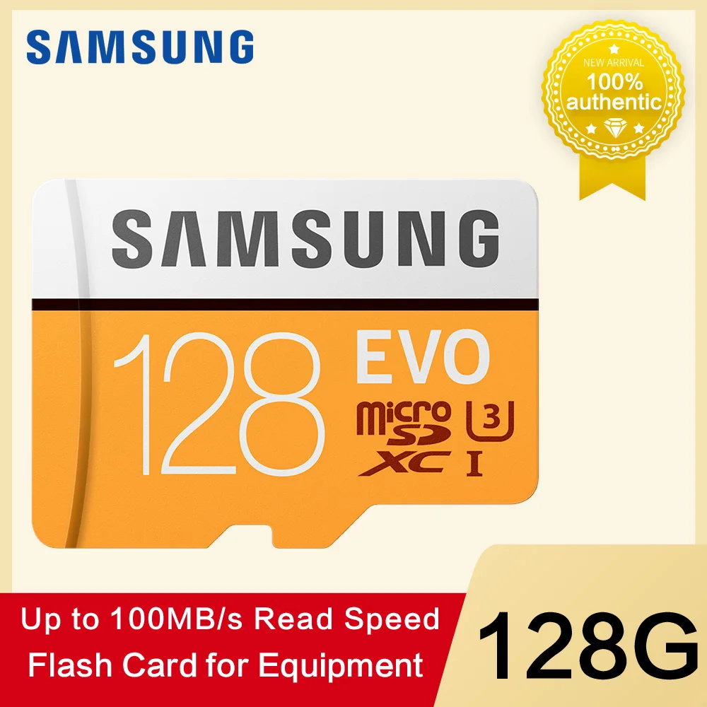 SAMSUNG-carte Micro SD EVO, 32 go/64 go/64 go/128 go/256 go, SDHC/SDXC Max, 100 mo/s, C10, TF, lecteur Flash