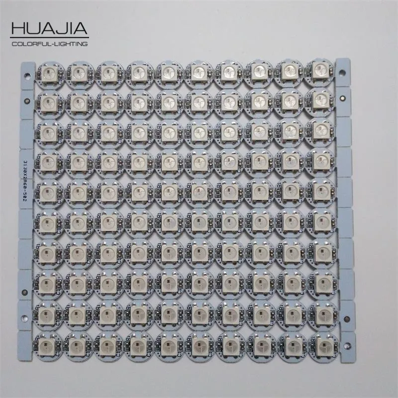 

50-500pcs WS2812B LED Chips WS2812 Led Module String Panel Heatsink WS2811 IC Built-in 5050 SMD RGB DC5V IP30 Black&White PCB