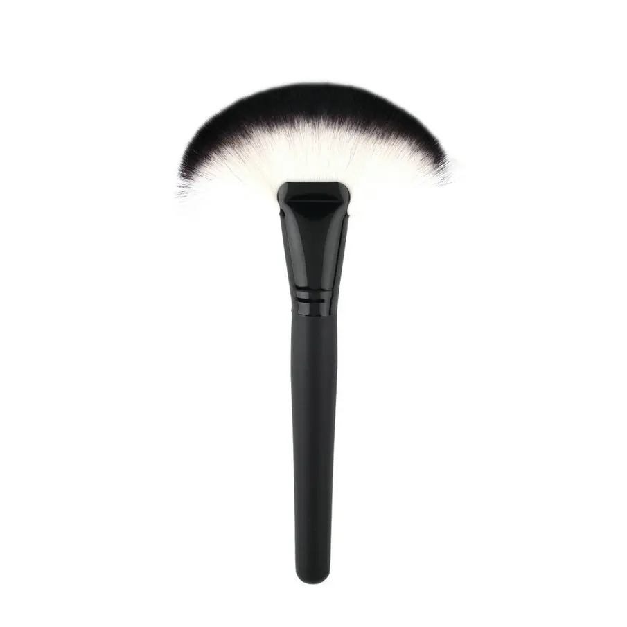 1pc Professional Large Fan Brush Powder Foundation Soft Make Up Blush