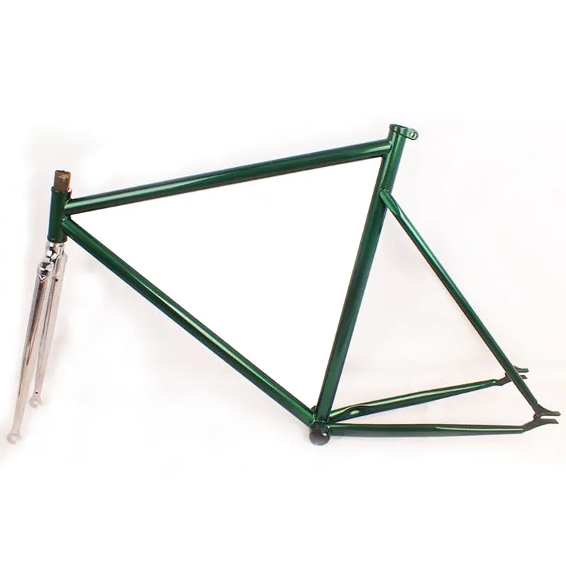 Cheap Fixed Gear Bike frame 57cm steel bike frame restoring Gold plating road bike 700C frame Include seatpost ,stem ,BB 4 Cheap Fixed Gear Bike frame 57cm steel bike frame restoring Gold plating road bike 700C frame Include seatpost ,stem ,BB 4