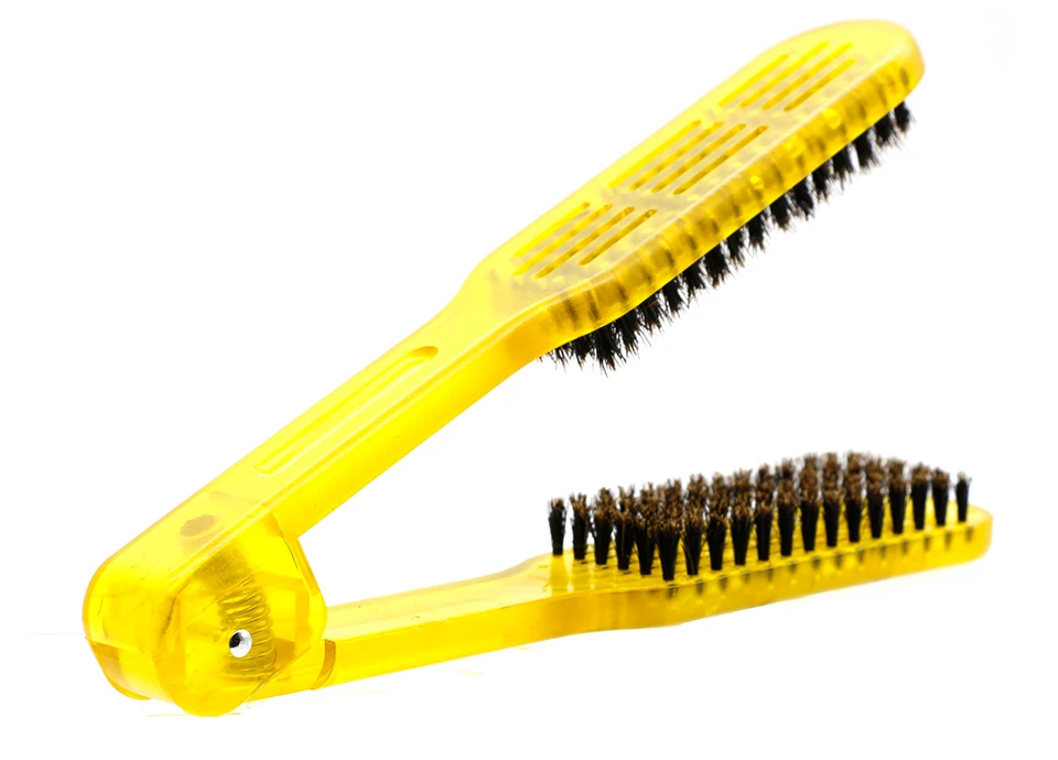DIY натуральная щетина кабана V расческа для выпрямления волос Антистатическая салонная щетка для волос Расческа для укладки волос инструмент Аксессуары для парикмахерских