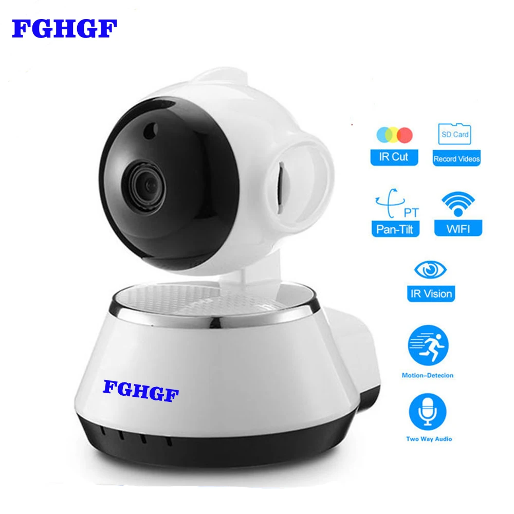 

Kruiqi Home Security IP Camera Wireless WiFi Camera Surveillance 720P Night Vision,Pan/Tilt /Two Way Audio CCTV Baby Monitor