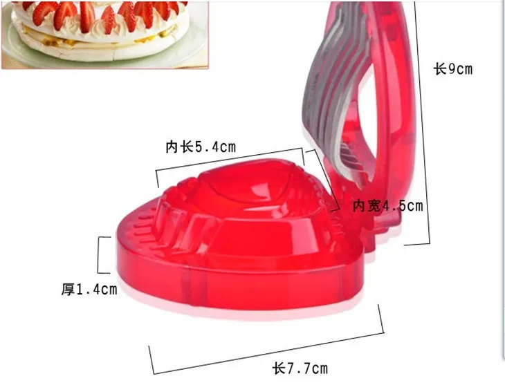 Новое поступление для дома Кухонные гаджеты красная клубника слайсер фруктовые инструменты для резки резаков аксессуары