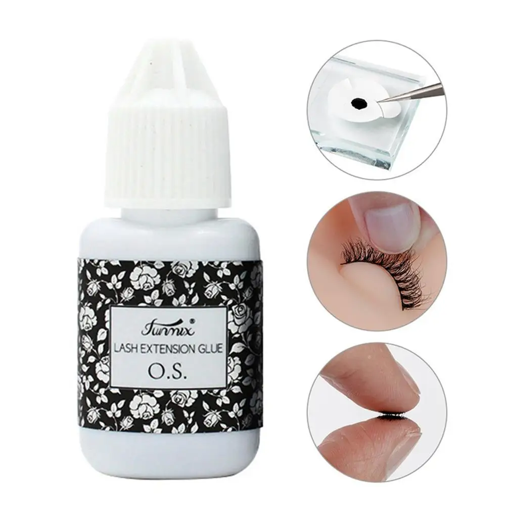 

10ml Eyelash Extension Glue 1-3 Seconds Fast Drying Eyelashes Glue Pro Lash Glue Black Adhesive Retention 5-7 weeks