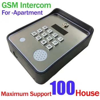 

Keypad Wireless GSM audio Door Phone Intercom SMS Door lock remote release and security alarm