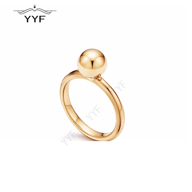YYF Оригинал 100% 1: 1S925 TIFF Золотое кольцо для Бала лаконичные аксессуары подарок на