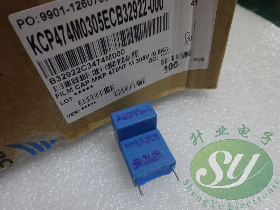 

2019 hot sale 20PCS/50PCS EPCOS 0.47uf/305vAC 470nf u47 The new film capacitor 15MM free shipping