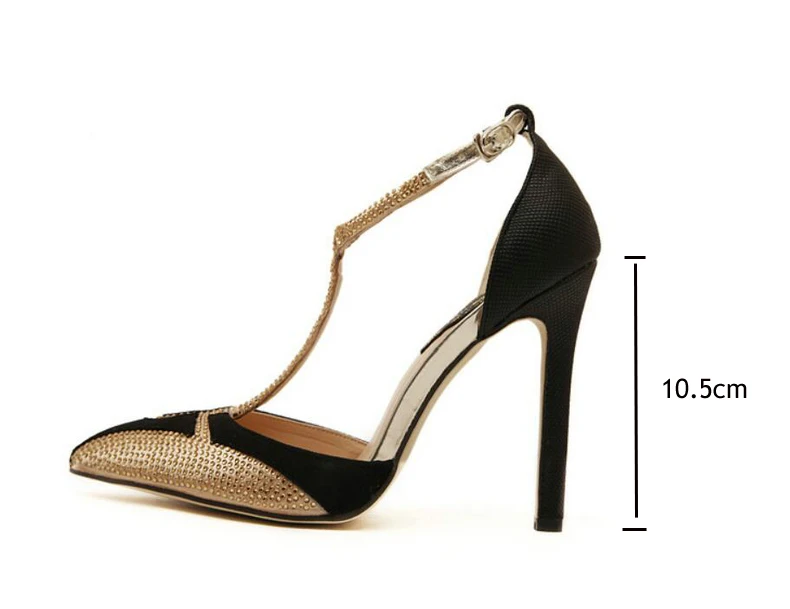 Women's Pumps Shoe Party High Heel Shoes Women White Sexy Heels Rivet Buckle Strap Pumps High Heels Shoes Woman 12 cm Wedding (18)