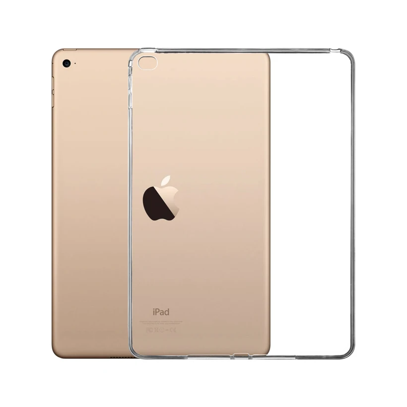 Чехол для планшетов Ipad Air 2 ультратонкий прозрачный силиконовый мягкий