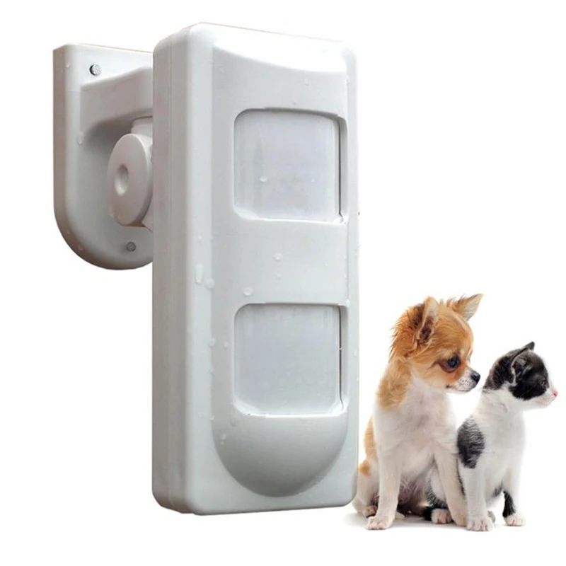 2.4m Wall Mounted Alarm Detectors Wired Outdoor Microwave Dual PIR Motion Detector for Outdoor