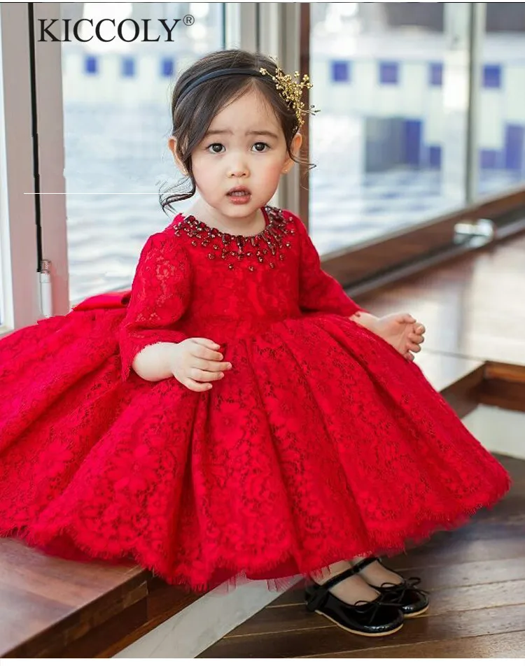 Baby Girl Clothes 1 Year Birthday Party Dresses | Dress Baby 1st Birthday  Princess - Dresses - Aliexpress