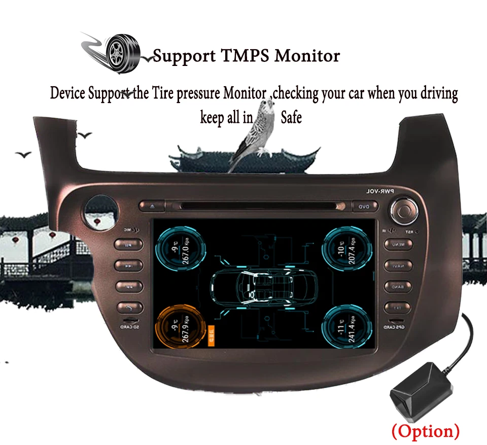 Sale Android 9.0 Octa Core 1024*600 Fit HONDA FIT JAZZ LHD RHD 2007 2008 - 2012 13 Car DVD Player Navigation GPS 3/4G Radio Head Unit 5