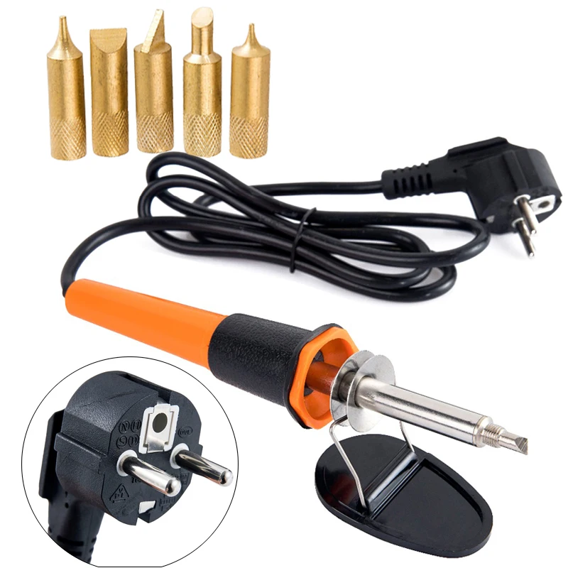 

30W 220V Carved soldering iron Pyrography Tool EU Plug Soldering iron tips Wood Burning pen Soldering iron station set carving