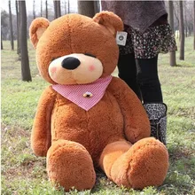 Прекрасный плюшевый медвежонок игрушка милая Спящая мягкая игрушка; медведь игрушечный плюшевый медвежонок подарок на день рождения темно-коричневый 100 см