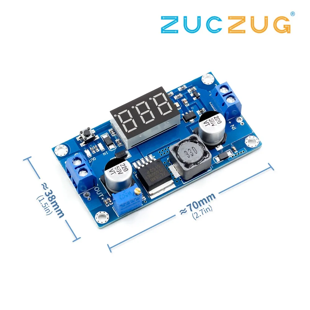 DC-DC 4,5-32 V постоянного тока до 5 V-52 V XL6009 Boost Повышающий Модуль Питание светодиодный вольтметр