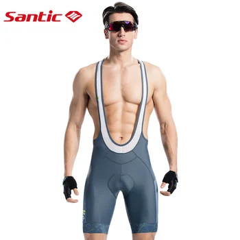 Santic Spexcel-pantalones Cortos de poliéster para Ciclismo para Hombre, Shorts transpirables de secado rápido, Gel M8C05098