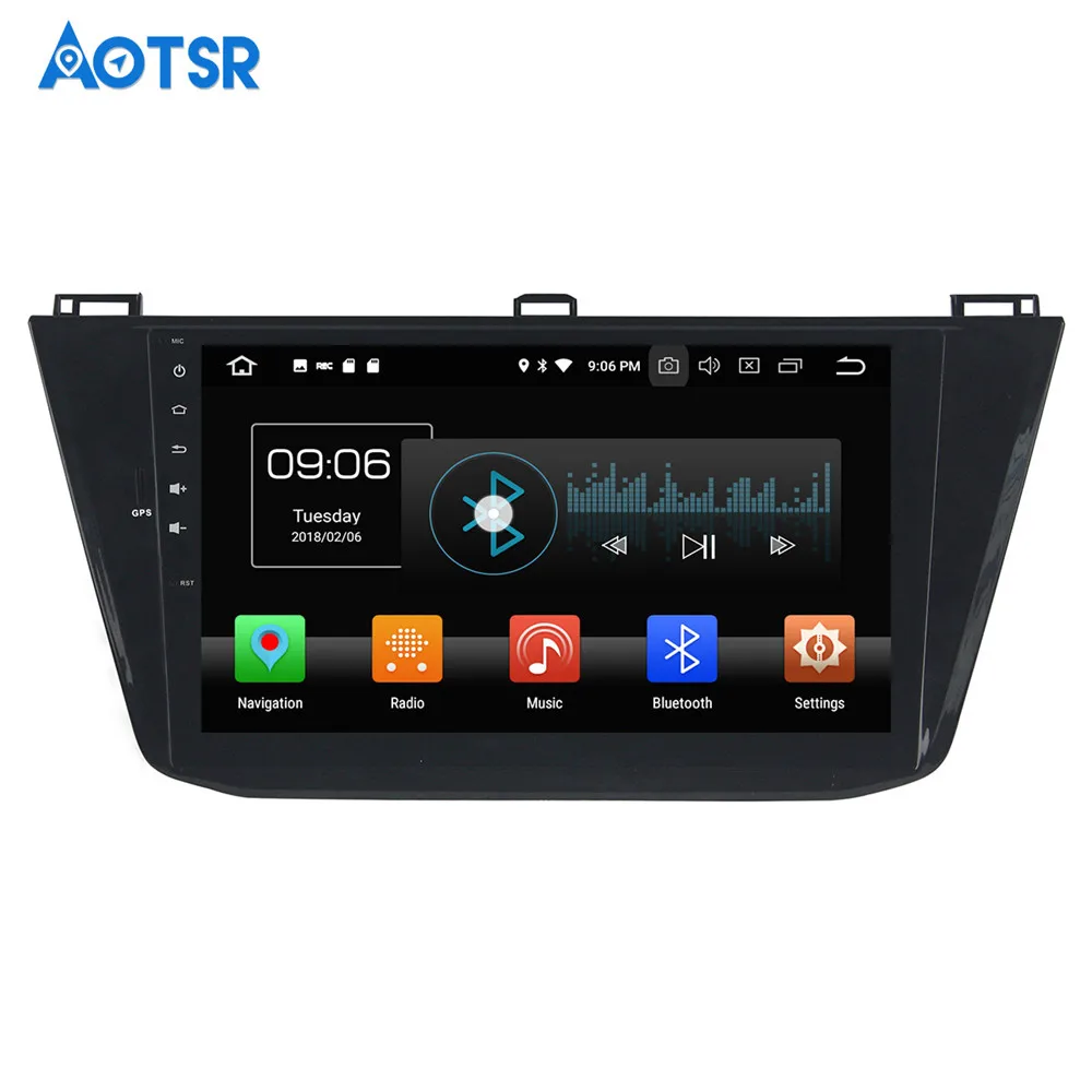 Clearance 10.1" Android 8.0 4+32G Car DVD Player GPS navigation For Volkswagen Tiguan 2015-2018 head unit multimedia player tape recorder 6