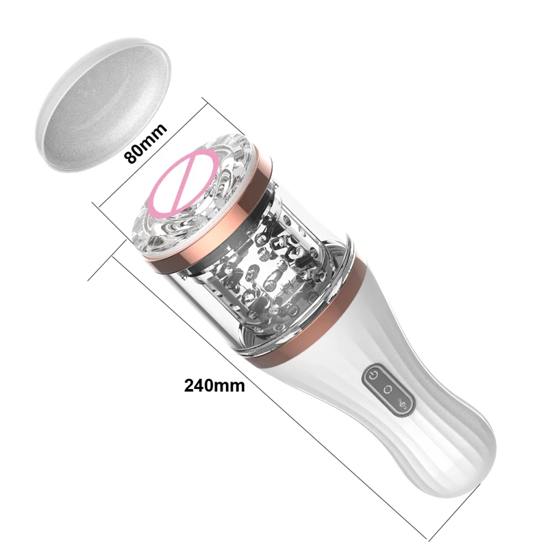 Electric Artificial Vagina Sex Products 7 Speed Rotation Male Masturbator Voice Interaction Sex Machine Adult Sex Toys for Men
