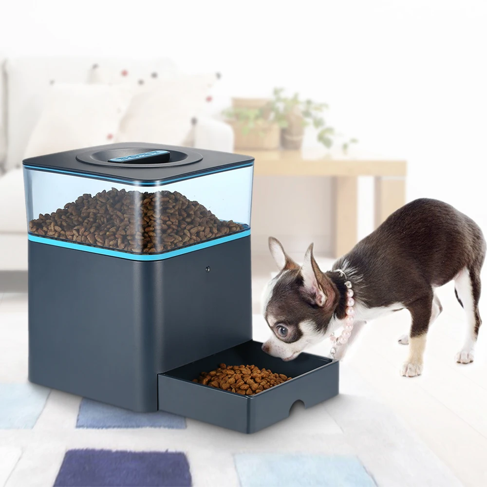 

Programmable Automatic Pet Feeder for Cat Dog with Remote Control Dry Food Dispenser Dish Bowl 1-3 Meal/Day + Voice Recording
