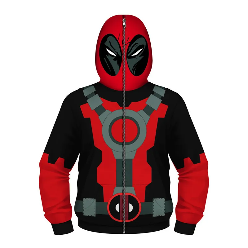 

Children Sweatshirts Kids Cartoon Anime 3D Print Cosplay Coat Superhero Spider-Man Hooded Zipper Boys Girls Hoodies Teen Clothes