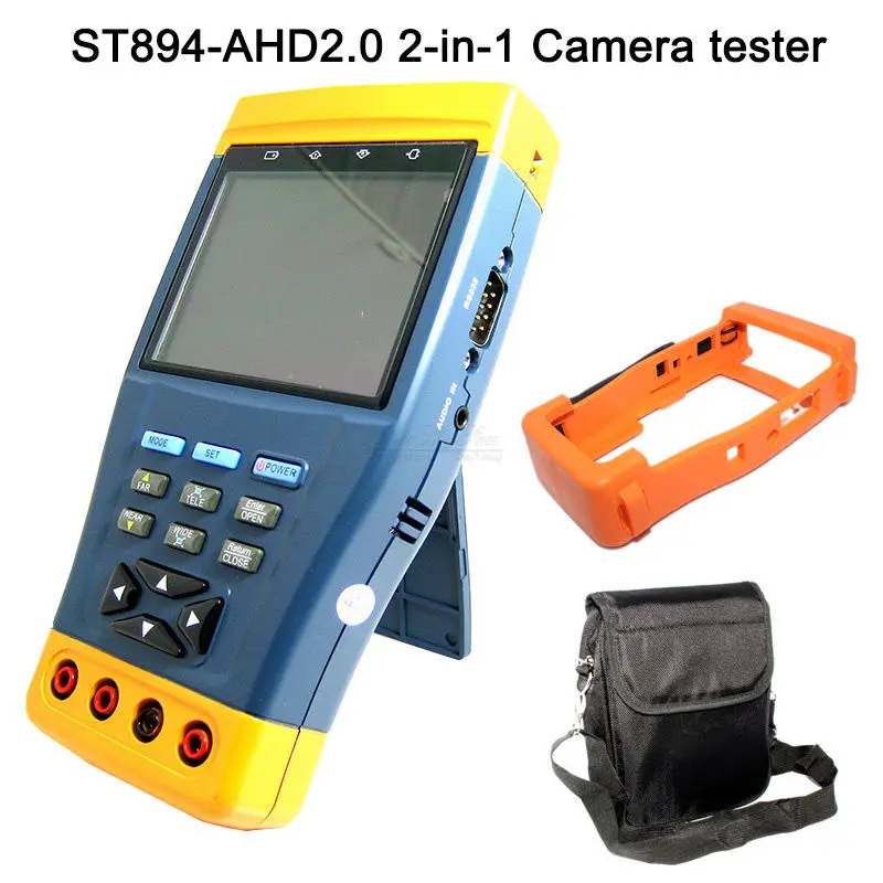 Free shipping!Portable 720P 1080p HD AHD CCTV Camera Test Multi-meter PTZ Control 12V Output