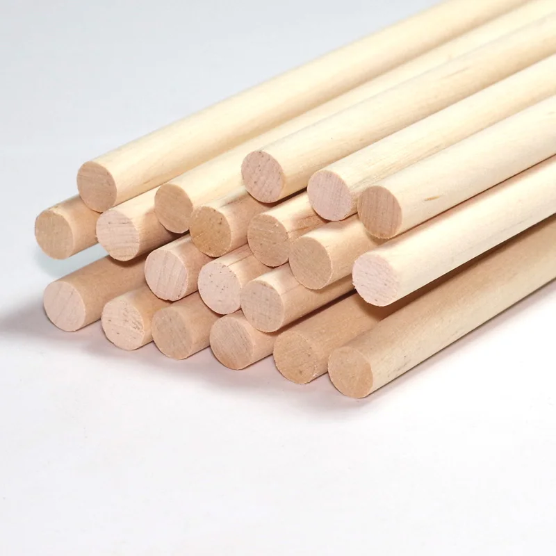 Günstig 40 cm L Holz Runde Popsicle Stick Kinder Hand Handwerk Kunst Eis Lolly Cake DIY Machen Lustige Hot Tools 6mm oder 8mm Diamater