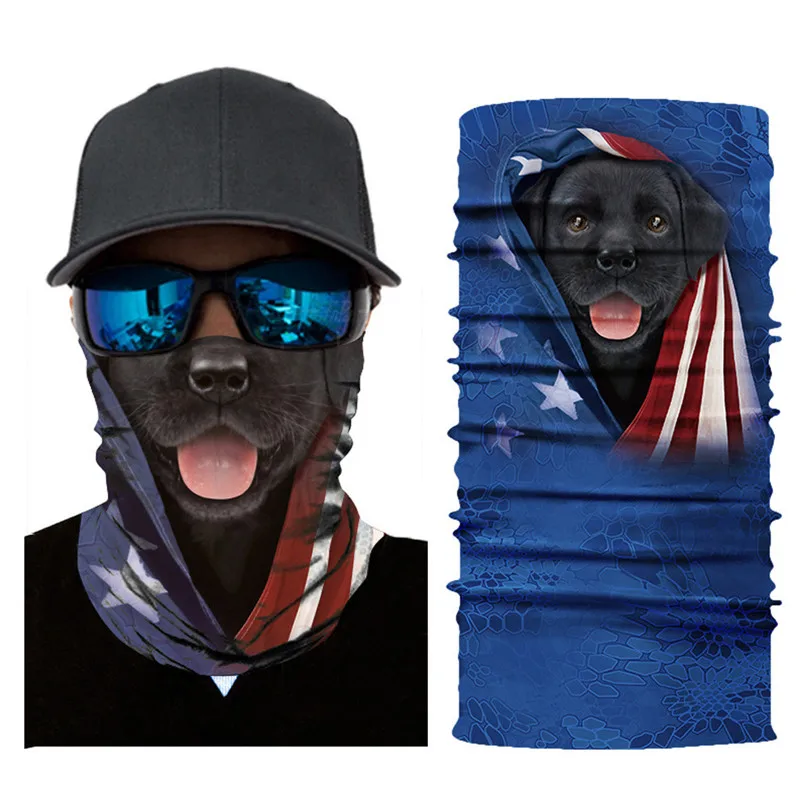 Balaclava Face Mask Cycling Motorcycle Ski Neck Warmer Scarf 3D Animal Magic face mask Men Head Bandana Scarf Sun Mask (5)