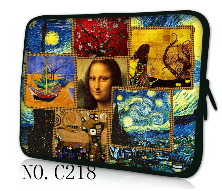Mona Lisa Laptop Sleeve Notebook Bag Tablet Case For 10.1 12 13.3 14\