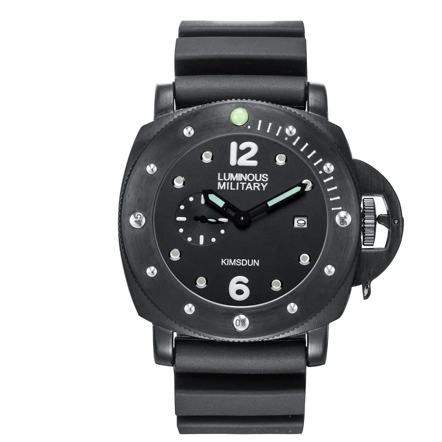 Топ бренд класса люкс KIMSDUN Модный Резиновый Ремешок кварцевые мужские часы в повседневном стиле Дата деловые мужские наручные часы Часы Montre Homme - Цвет: 2