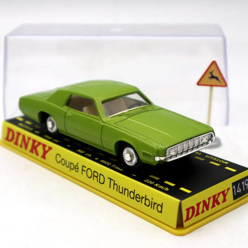 Атлас 1/43 Динки игрушечные лошадки ref 1419 купе Ford Thunderbird литья под давлением модели Зеленый Ограниченная серия Коллекция игрушечн