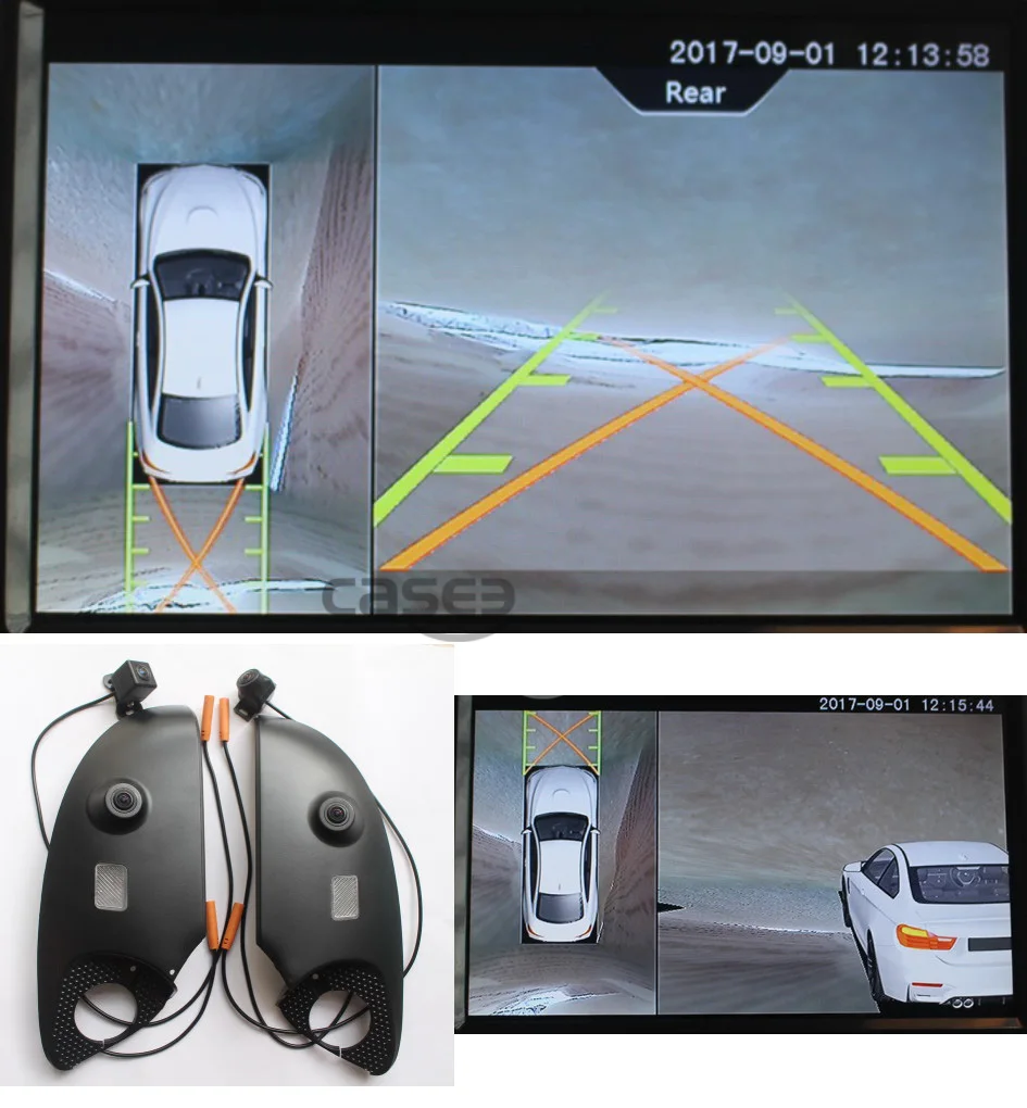 Для Renault Koleos, Kadjar 360 градусов объемный вид птичий глаз 4 способа камера панорамный парковка система DVR 1080P