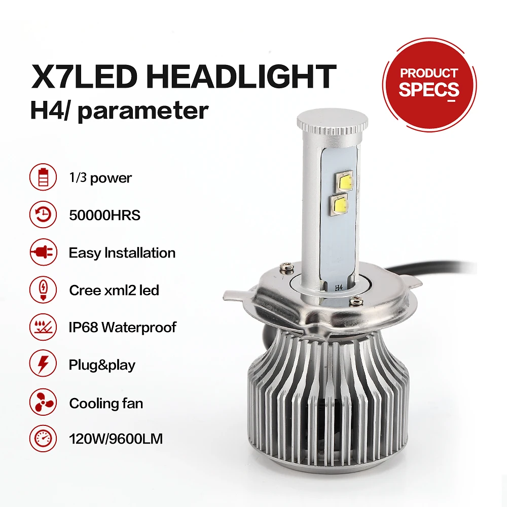 4 Stück H7 Led Scheinwerfer Birnen Hohe Abblendung 6000k Super weiße  Lichter Auto Nebelscheinwerfer Auto Drl H4 H8 H8 H11 Cob Chips 12v 24v 80w