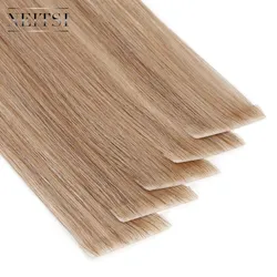 Neitsi Straight PU Skin Weft Hand Tied Tape In Adhesives Remy Human Hair Extensions 16 Neitsi Straight PU Skin Weft Hand Tied Tape In Adhesives Remy Human Hair Extensions 16