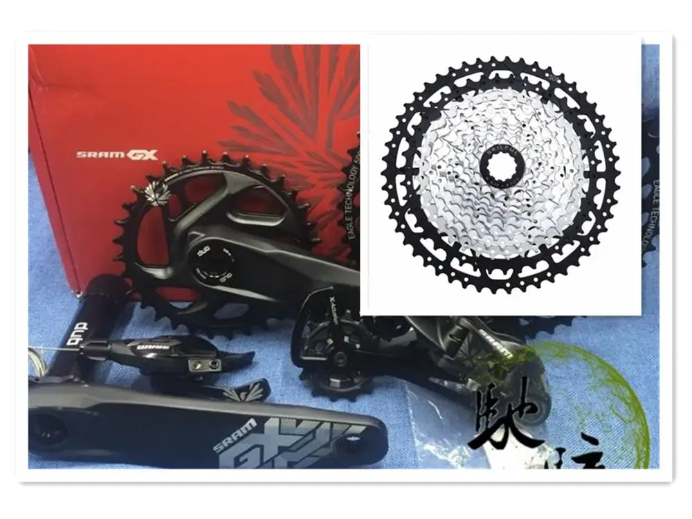 SRAM GX eagle DUB 12S набор велосипедных групп MTB boost BSA PF30 BB30 BB92 170 мм 175 YBN цепь skilful