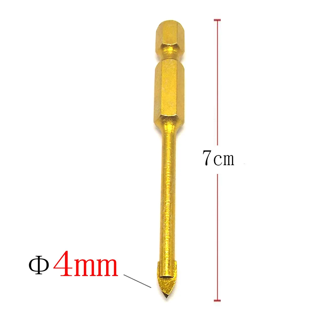 

1Pcs 4mm Wall Carbide Mable Tile Tip Hole Drills Spade Ceramic Tile Glass Drill Bits Set With Hex Shank Accessories Power Tools