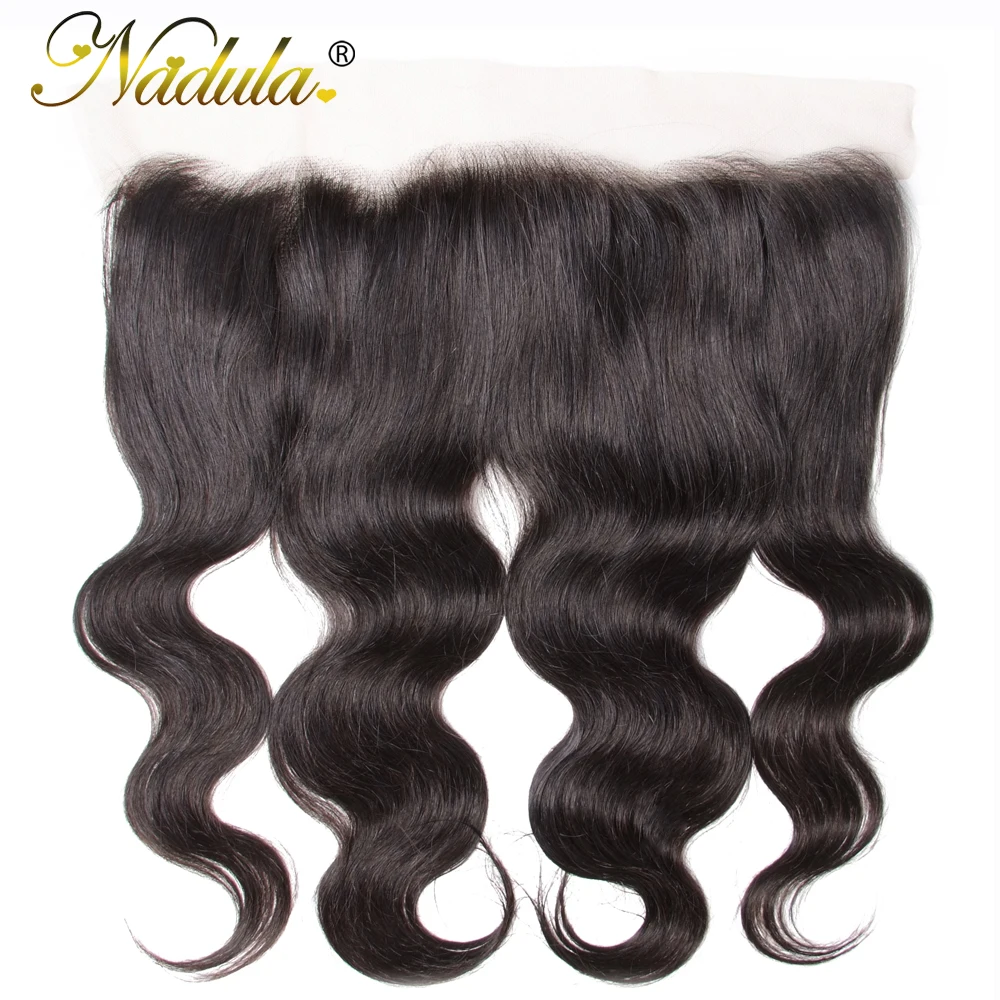 

Nadula Hair Brazilian Body Wave Lace Frontal 13*4 Swice Lace 10-20inch Remy Hair 100% Human Hair Weave Shipping Free