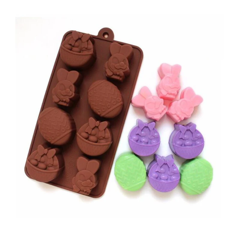 

Silicone Rabbit Eggs Multi Shape Easter Molds Cake Fondant Pastry Molds Bakeware For Kids