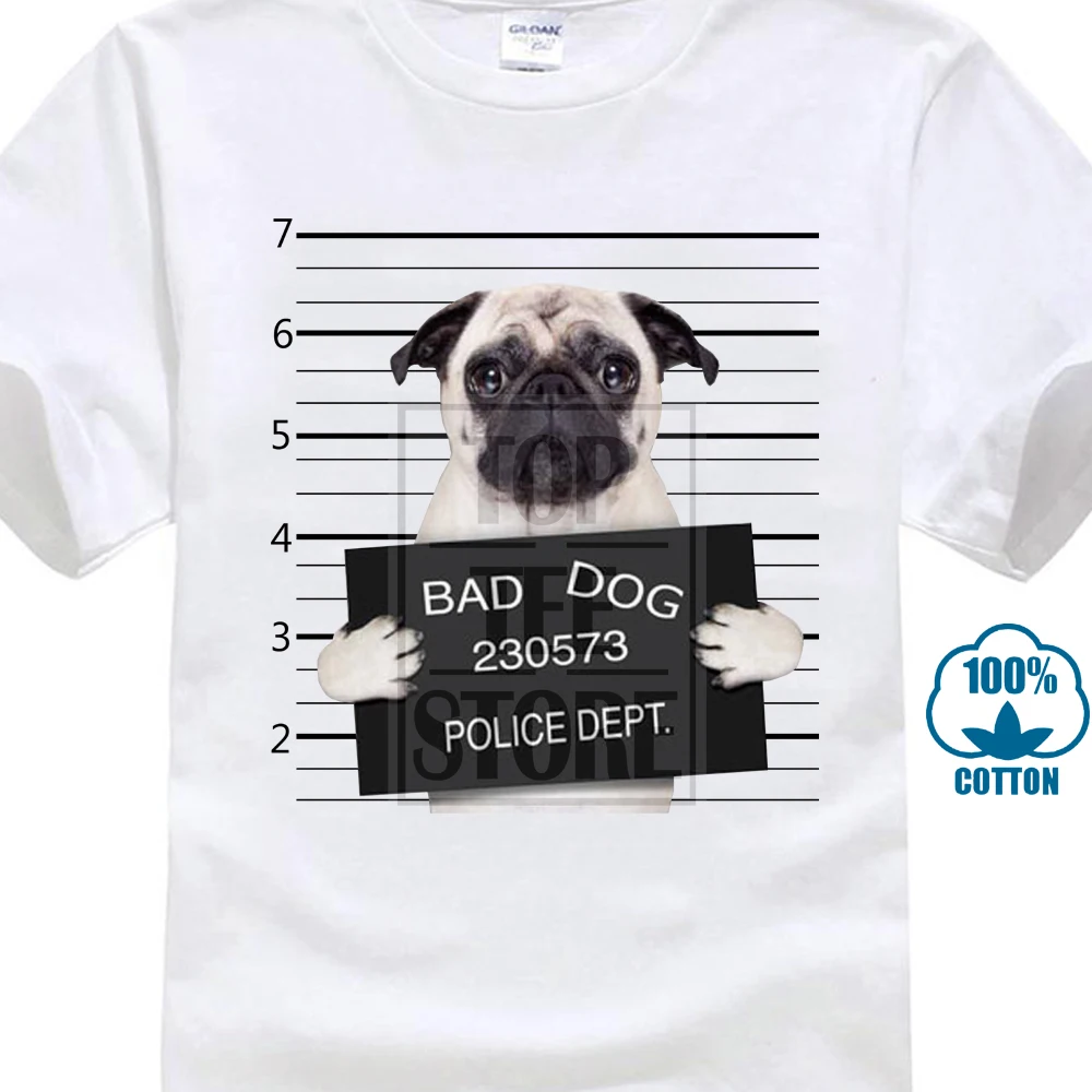 Funny New Harajuku Men'S Tees Fashion Pug Good Quality Tops French Bulldog Design Top Tee Xmas T-Shirt | Мужская одежда