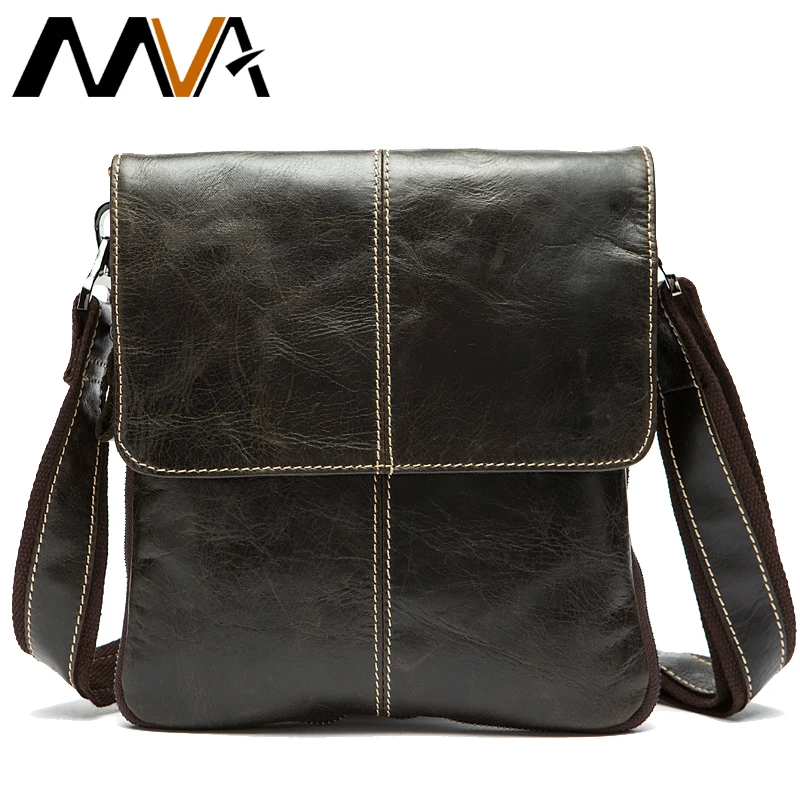 MVA حقيبة ساعي بريد للرجال جلد طبيعي حقيبة كتف للرجال جلد رجل الأزياء صغيرة رفرف الذكور Crossbody حقائب 8006 MVA حقيبة ساعي بريد للرجال جلد طبيعي حقيبة كتف للرجال جلد رجل الأزياء صغيرة رفرف الذكور Crossbody حقائب 8006