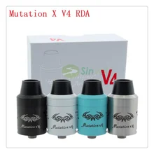 2015 el loco vender mutación X V4 RDA nueva atomizadores 1:1 Clone Rebuildable atomizador tanque con ancho drip tip envío gratis