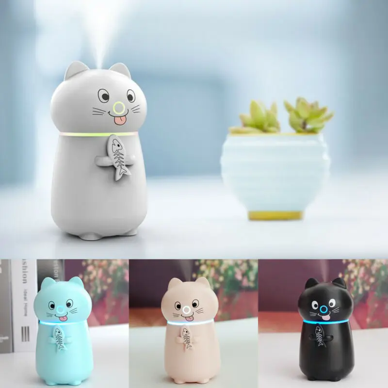 Mini USB Air Diffuser Aroma Oil Humidifier Night Light Up Home Relaxing Defuser