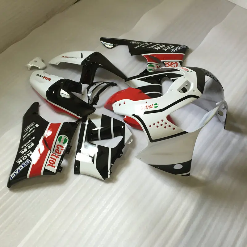H498 белый черный полный комплект обтекателей для HONDA CBR900RR 98 99 CBR 900RR 919 1998 1999 900 ABS