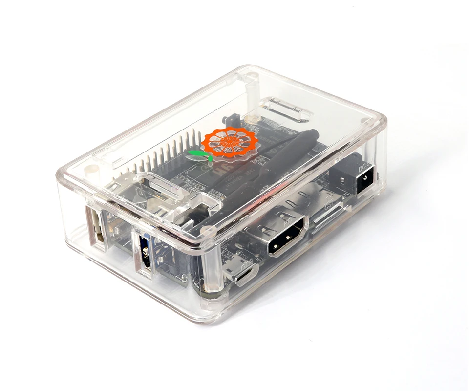 Оранжевый Pi Lite2 SET3: OPI Lite2 и ABS Прозрачный чехол и кабель питания