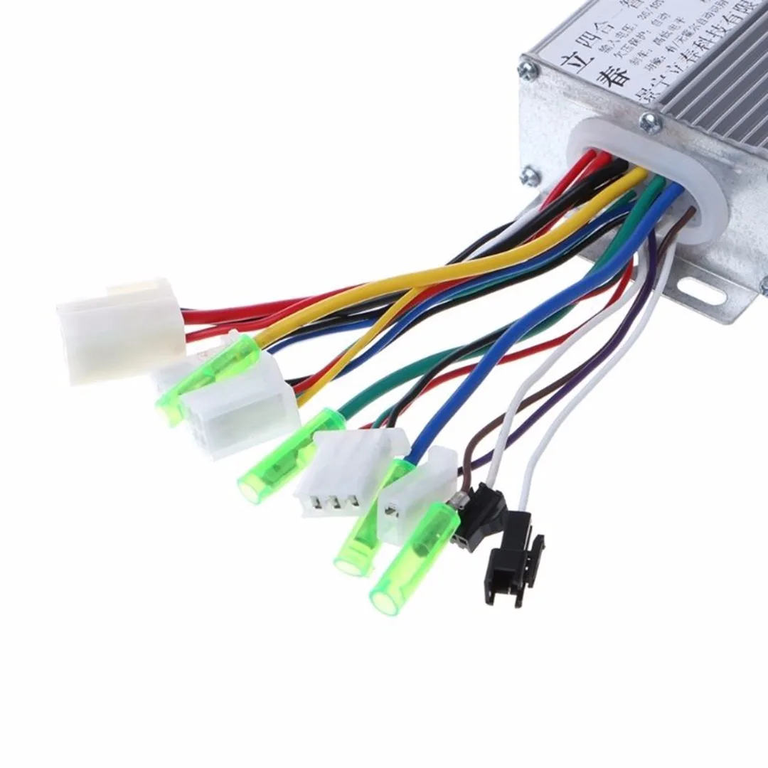 DC 36V/48V 350W DC Motor Controller Electric Bicycle E-bike Scooter Brushless Control with Aluminium Casing