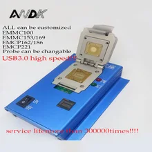 

eMMC100 eMMC153 169 eMCP162 186 eMCP221 socket series USB3.0 reader alloy durable shell probe touch pin 300000times service life